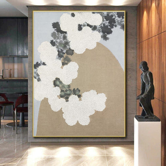Vast Contemporary Abstract Art for Contemporary Home Wine Cellar Tasting Counter Wall