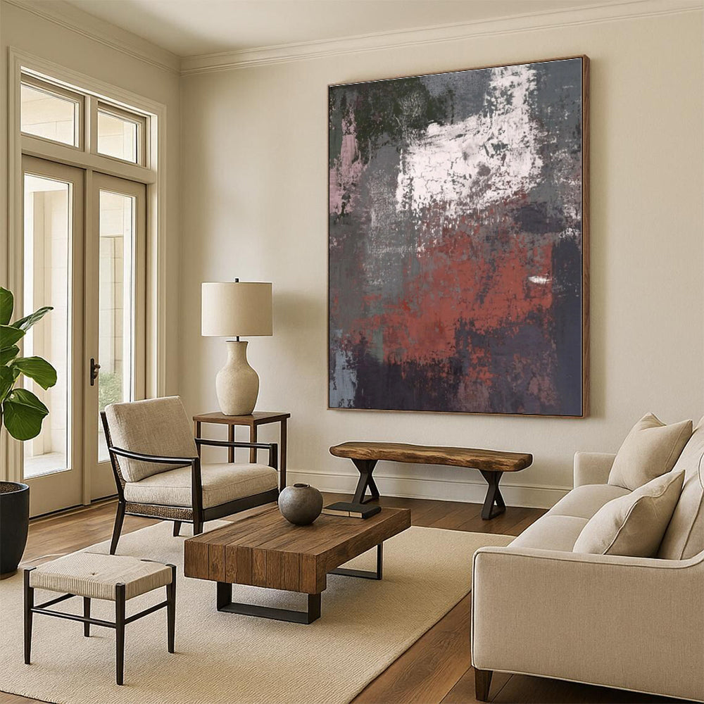 Colossal Custom-Made Abstract Wall Art for Home Craft Room Storage Wall