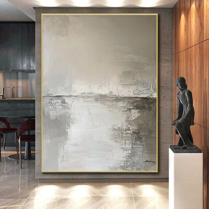 Large Custom Contemporary Abstract Wall Art for Guest Room Welcoming and Modern Look