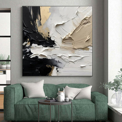 Large-Scale Abstract Art for Attic Storage and Display Wall