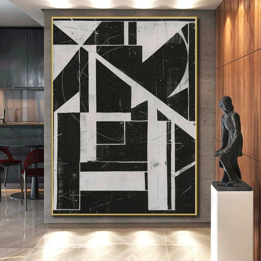 Immense Made-to-Order Abstract Painting for Home Music Studio Walls