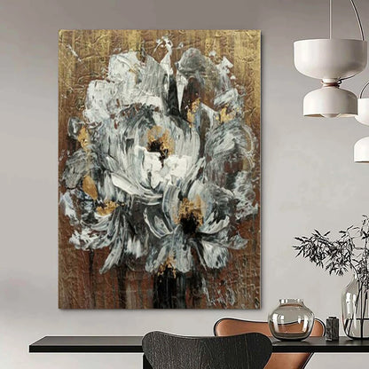 Seascape-Inspired Hand-Painted Abstract Art for Coastal Dining Rooms