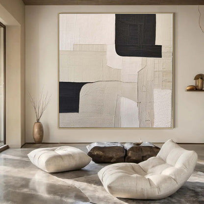 Monumental Handcrafted Abstract Canvas for Veterinary Specialty Clinic Consultation Rooms