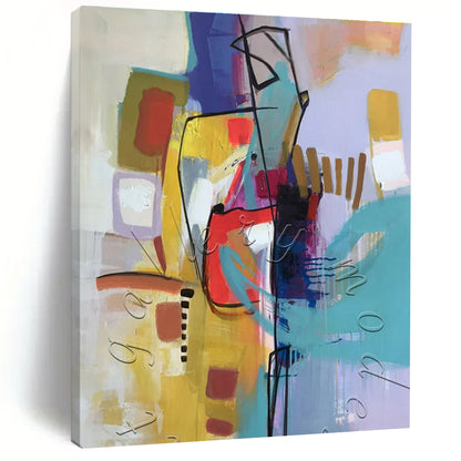 Large Modern Abstract Wall Art for Music Concert Venue Backstages