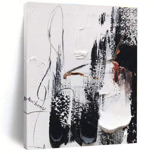 Custom Large Hand-Painted Abstract Painting for Home Music Studio Performance Wall