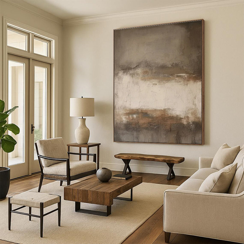 Large Custom Abstract Wall Art for Guest Room Wardrobe Wall