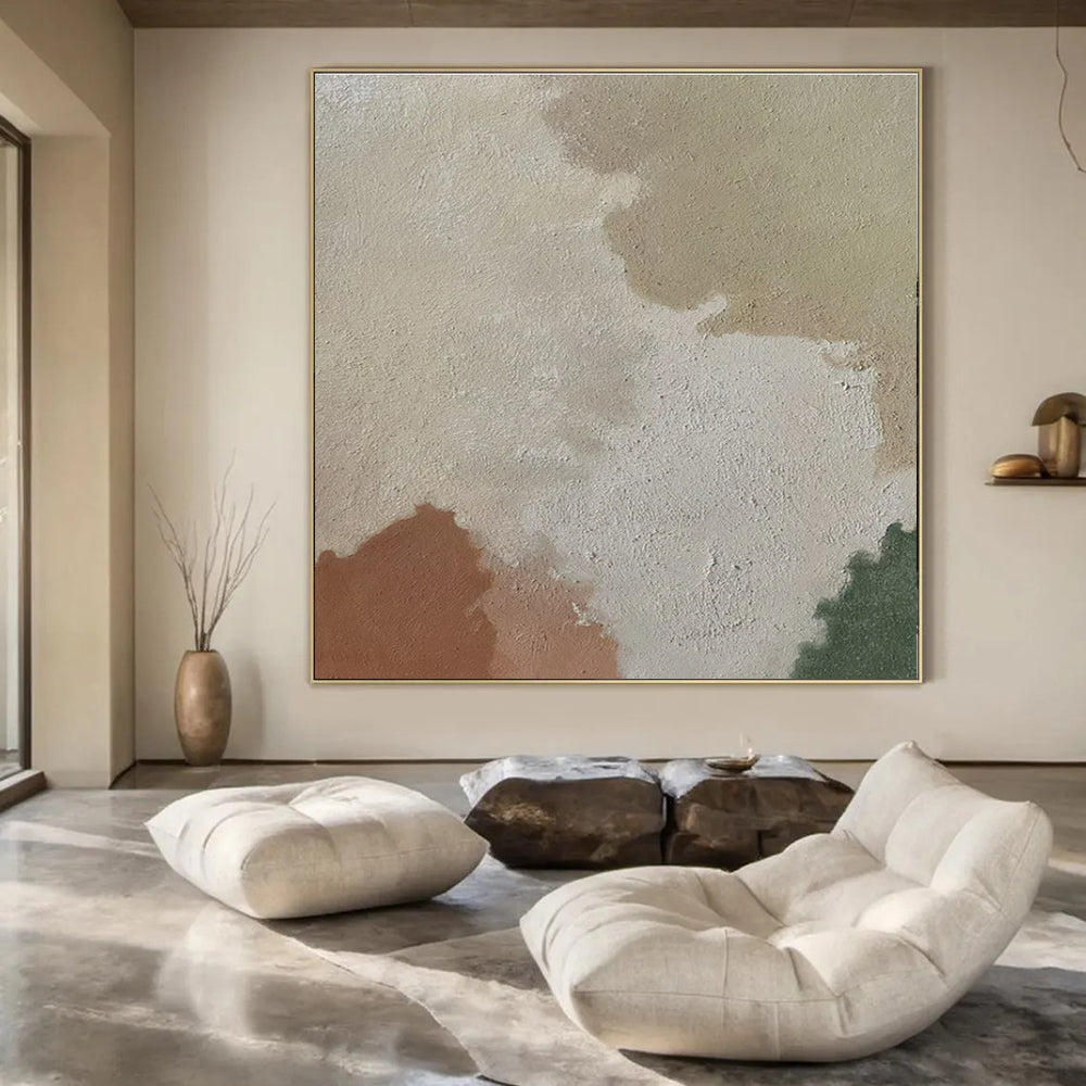 Hand-Painted Personalized Abstract Canvas for Office & Hotel Rooftop Bars