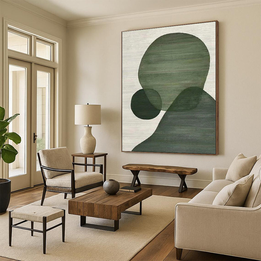 Custom Large Hand-Painted Abstract Painting for Home Music Studio Performance Wall LargeART0593
