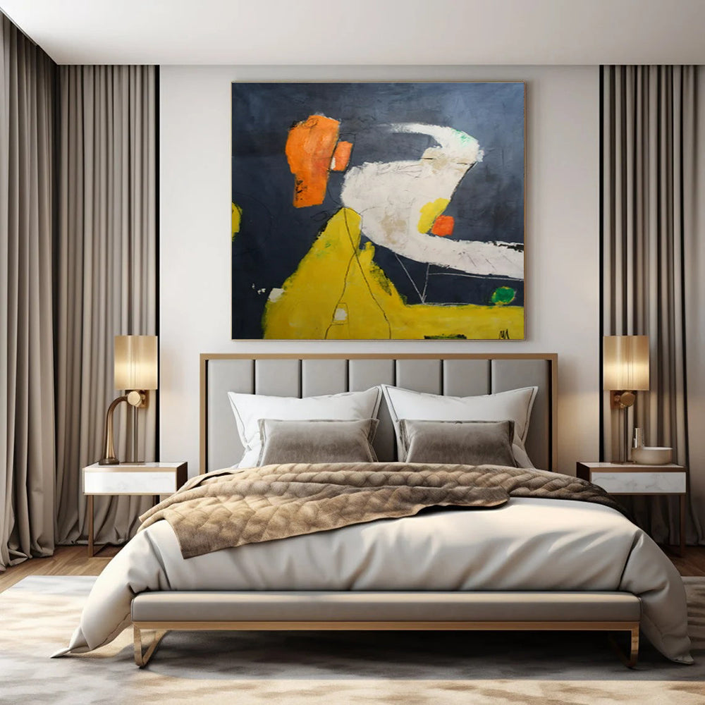 Hand-Painted Personalized Abstract Art for Bar & Hotel Lobby