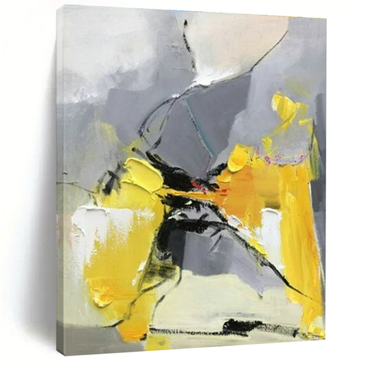 Colossal Hand-Crafted Abstract Canvas for Pet Grooming Area Wall LargeART0618