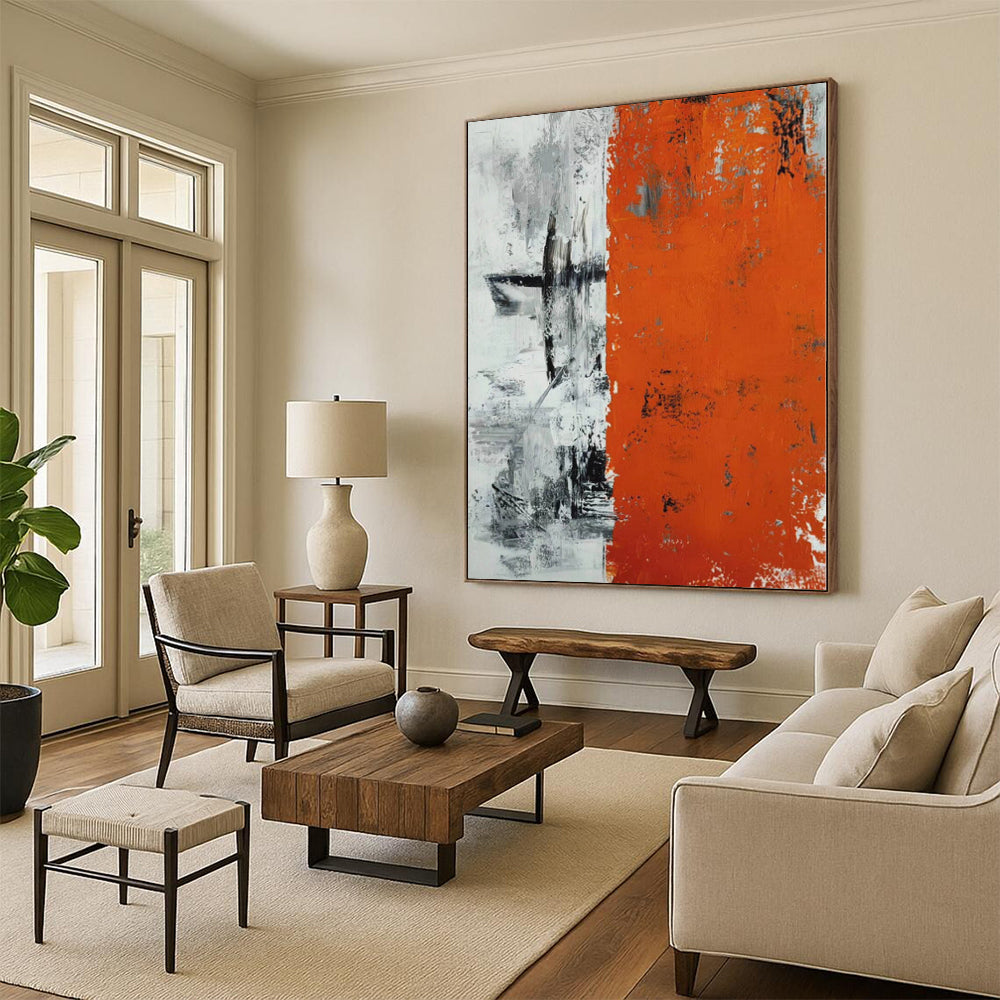 Giant Made-to-Order Abstract Canvas for Walk-in Closet Shoe Storage Walls