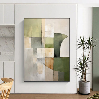 Massive Tailored Abstract Art for Master Bedroom Dressing Island Wall