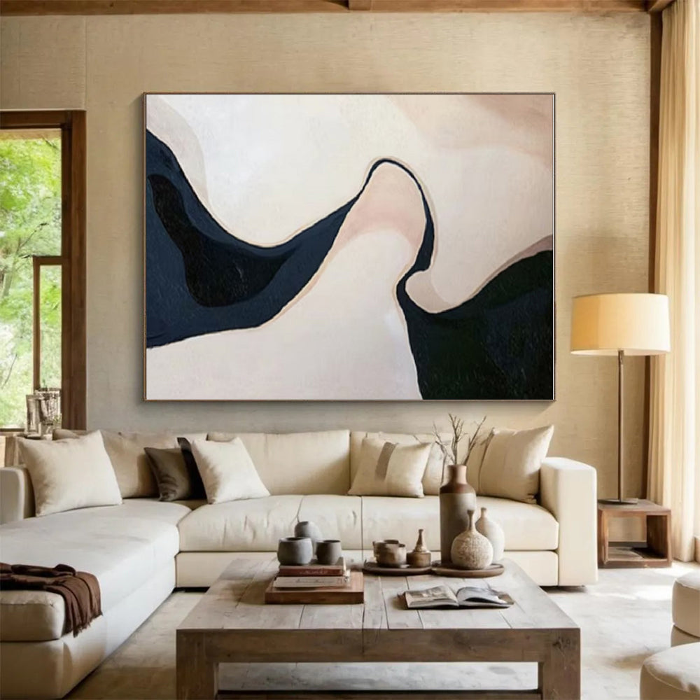 Giant Hand-Painted Abstract Art for Master Bedroom Feature Wall LargeART0664