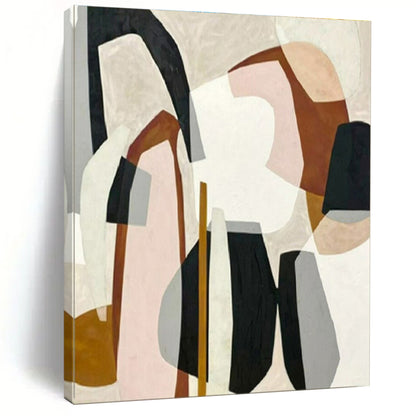 Vast Hand-Painted Abstract Art for Sunroom Natural Light Interaction LargeART0670