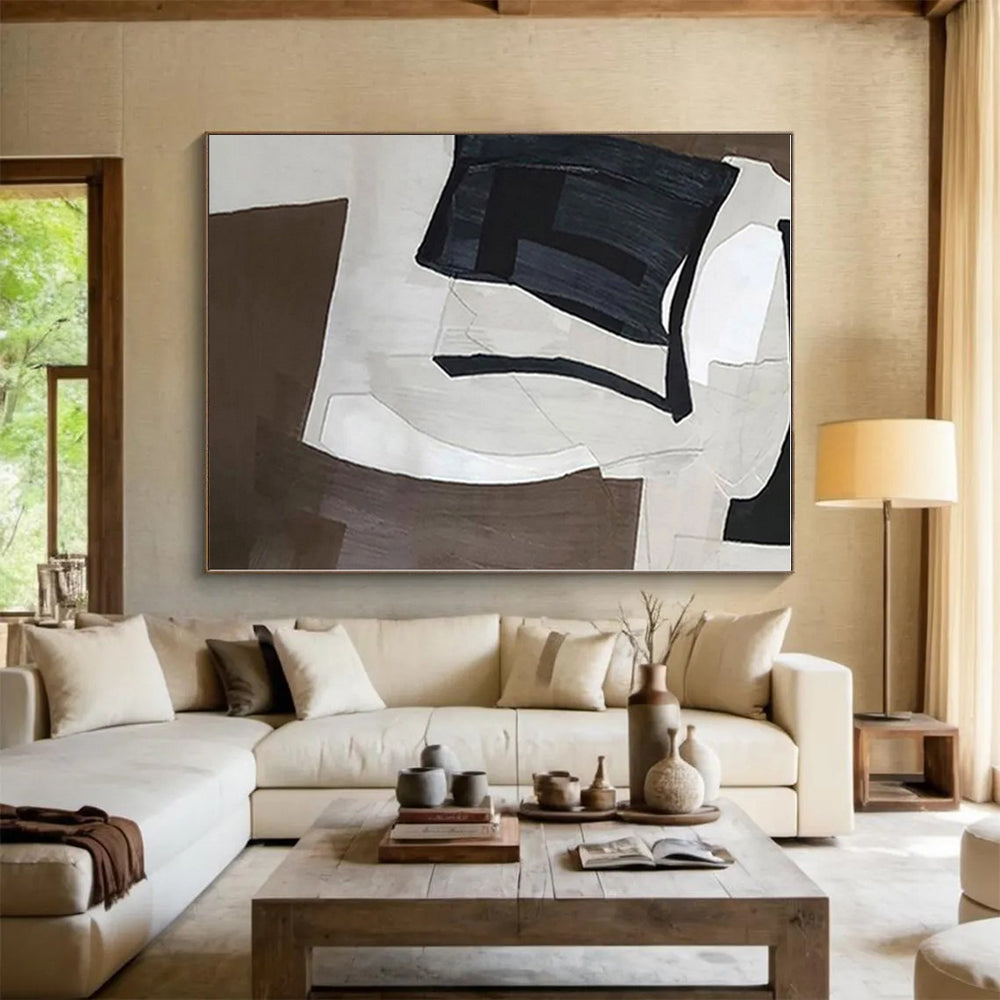 Enormous Abstract Pop Art Hand-Painted Wall Art for Home Gym Motivation Wall