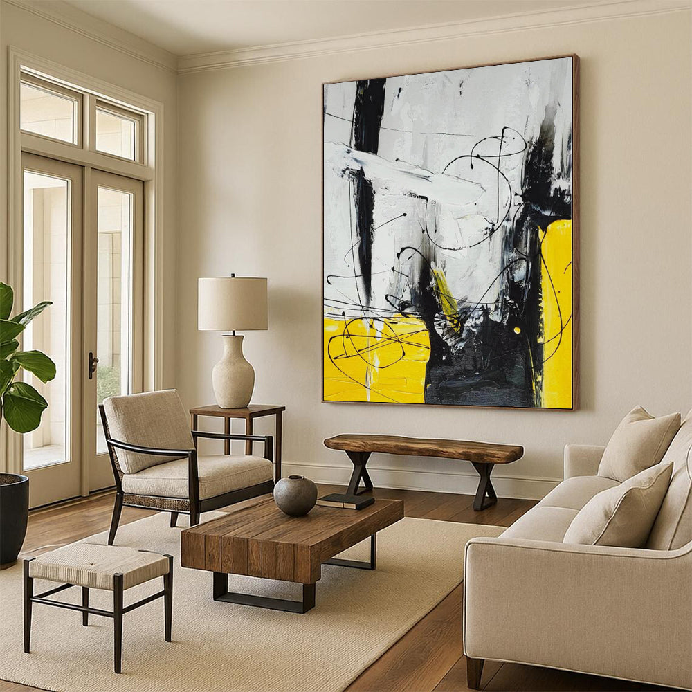 Oversized Custom Abstract Canvas for Pet Sleeping and Relaxing Corners