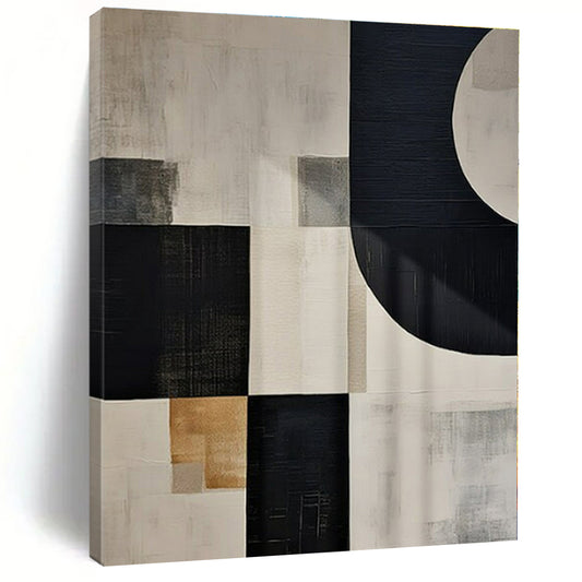Hand-Painted Bespoke Abstract Mural for Hallway and Office