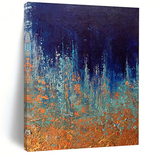 Immense Abstract Medieval Art - Commissioned Mixed Media for Historical Castle Hotels