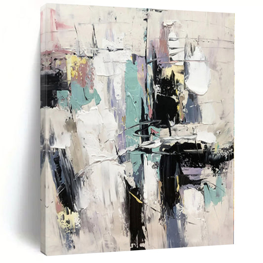 Grand Made-to-Order Abstract Wall Art for Reading Nook Window Benches