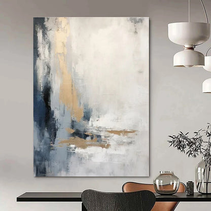 Large-Scale Hand-Painted Abstract Canvas for Office and Living Room