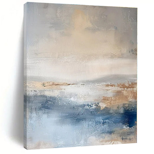 Oversized Custom Hand-Painted Abstract Art for Dining Room and Hallway
