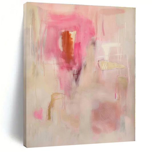 Vast Custom Abstract Canvas for Nursery Crib Feature Wall