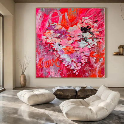 Art Deco Revival Hand-Painted Abstract Wall Art for Dining Rooms