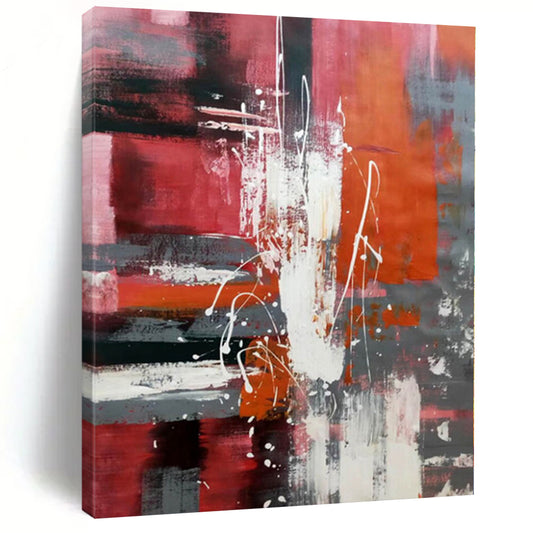 Grand Hand-Painted Abstract Painting for Hallway Storage and Display Nooks