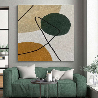 Colossal Custom Abstract Wall Art for Home Craft Room Feature Wall