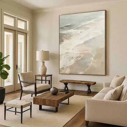Mammoth Custom Abstract Canvas for Home Indoor Pool Lounge Area Wall