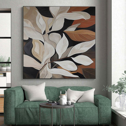 Colossal Hand-Painted Abstract Wall Art for Entryway First Impression LargeART0667
