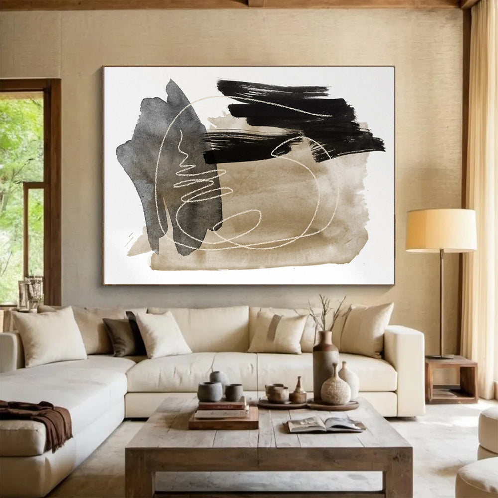 Grand Made-to-Order Abstract Wall Art for Entryway Window Sill Walls