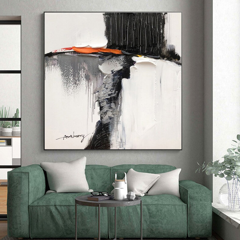 Oversized Modern Abstract Wall Art for Kitchen Island Focal Point