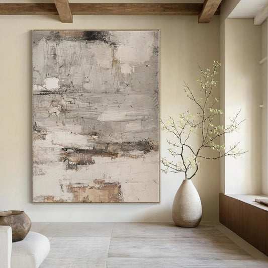 Grand Handcrafted Abstract Painting for Boutique Retail Store Feature Walls