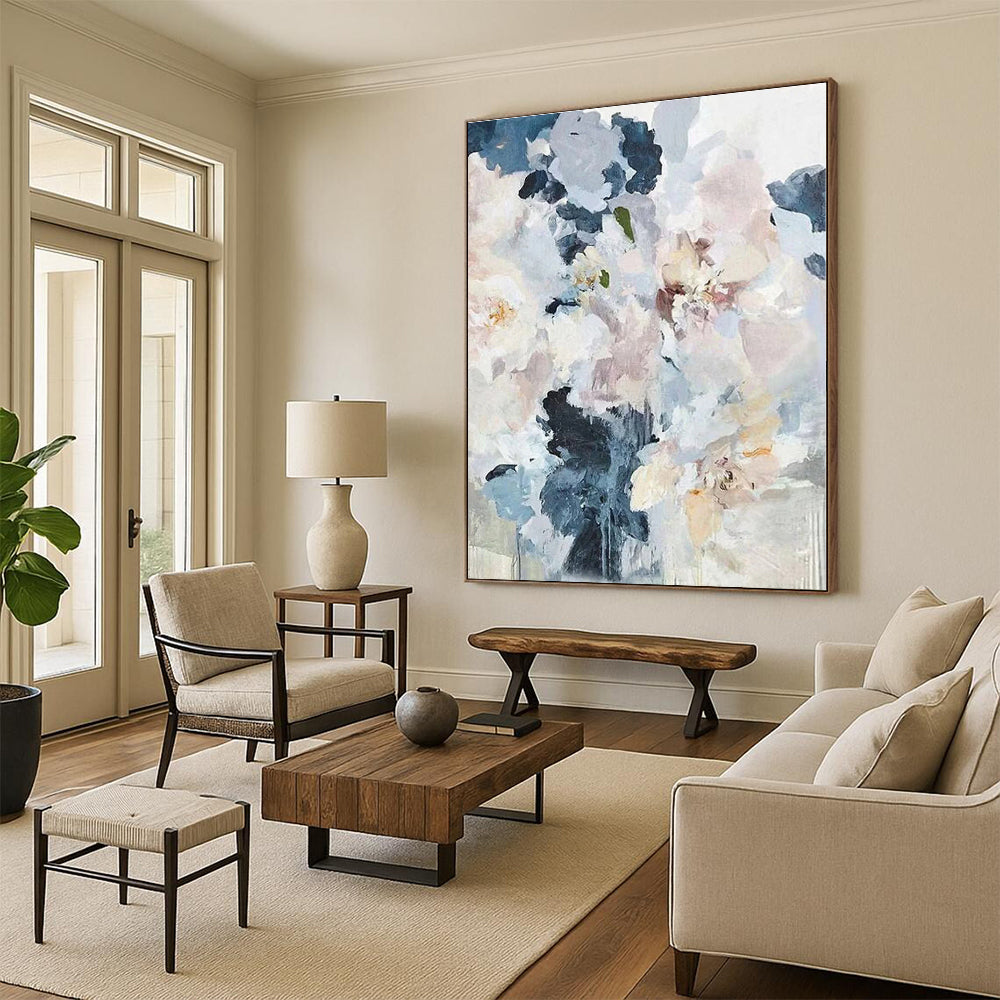 Oversized Made-to-Order Hand-Painted Abstract Art for Reading Nook Alcove Wall LargeART0589