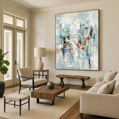 Oversized Contemporary Abstract Canvas for Fashion Show Runway Backdrops