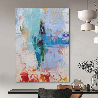 Large-Scale Custom Hand-Painted Abstract Art for Living Room & Dining Room