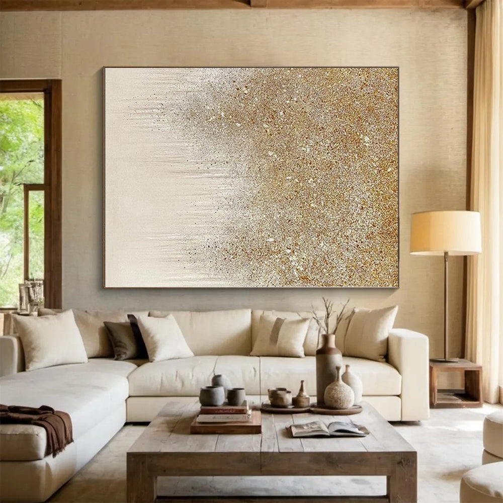 Immense Made-to-Order Abstract Canvas for Kitchen Island Feature Walls