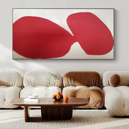 Oversized Hand-Painted Modern Abstract Painting for Elegant Home Living Rooms