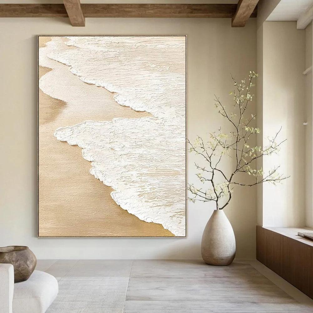 Oversized Hand-Painted Modern Abstract Mural for Family Home Playrooms