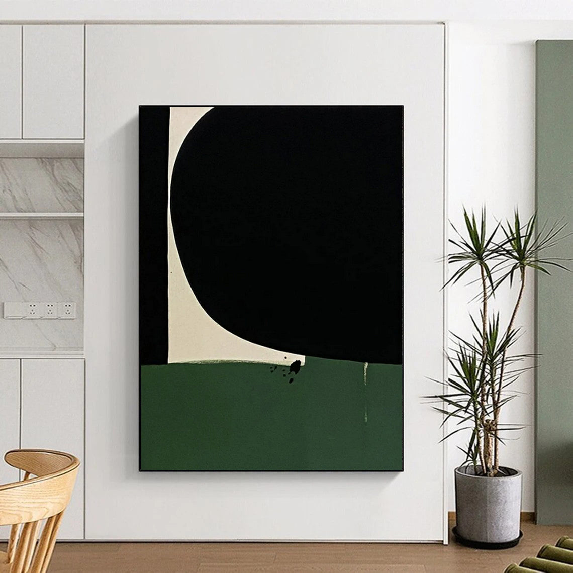 Vast Made-to-Order Hand-Painted Abstract Canvas for Co-Working Spaces LargeART0651