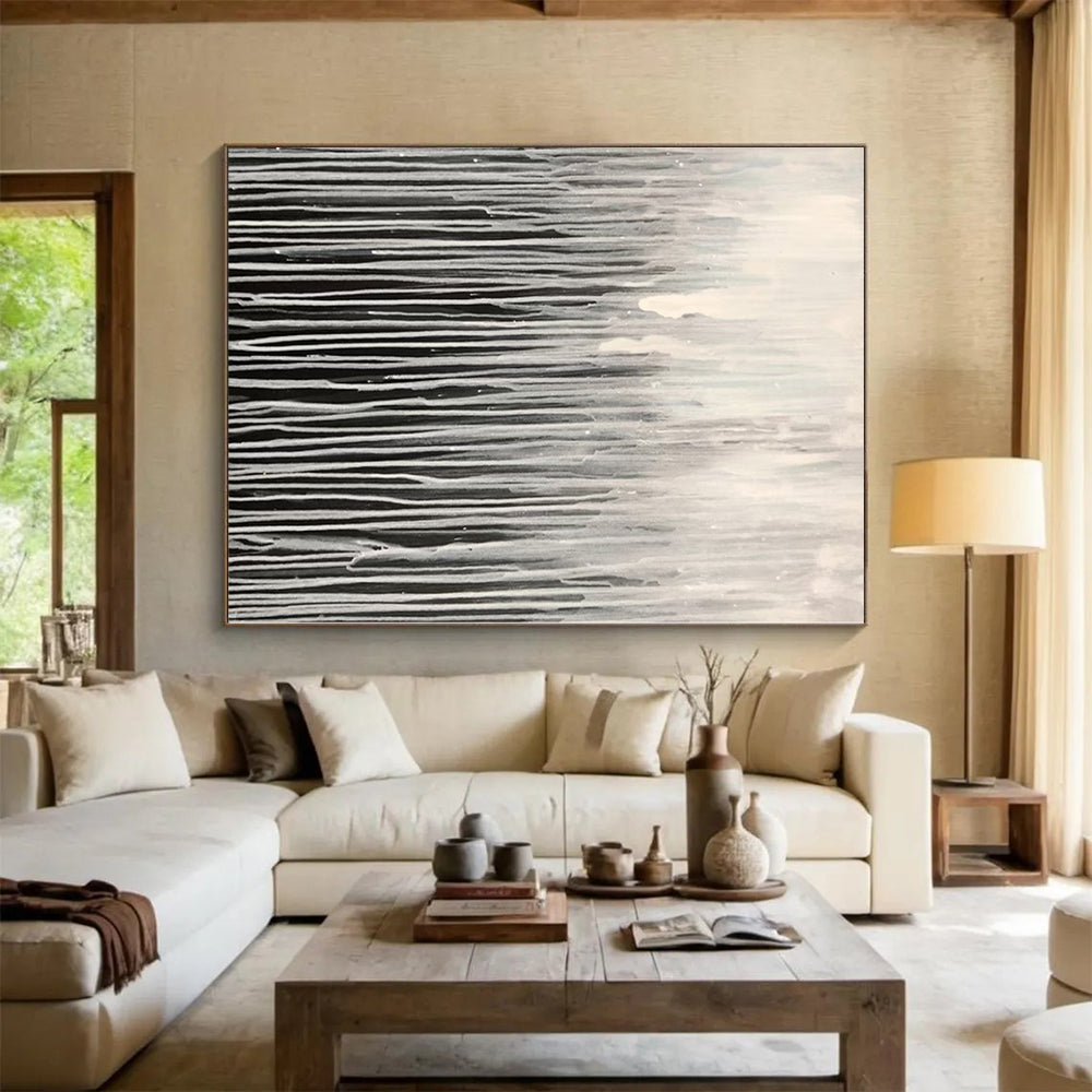 Custom Oversized Abstract Canvas for Family Gallery Walls