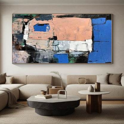 Colossal Custom Abstract Canvas for Pet Playpen Interior Wall