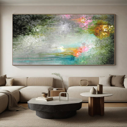 Giant Abstract Labyrinth Art - Made to Order Resin for Corporate Wellness Centers