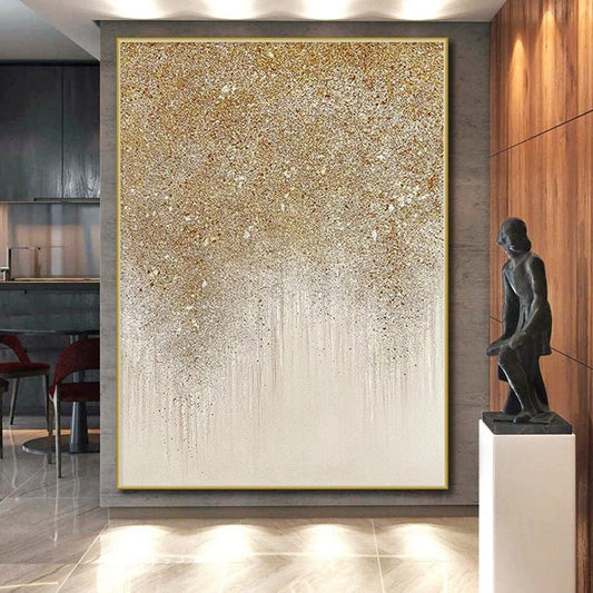 Immense Made-to-Order Abstract Canvas for Kitchen Island Feature Walls