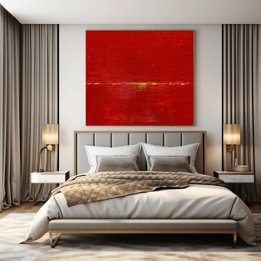 Gigantic Hand-Painted Modern Abstract Art for Family Home Library Ceilings