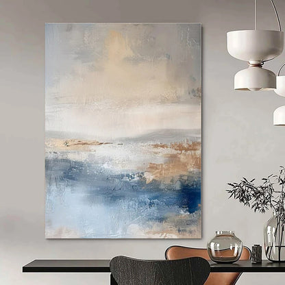 Oversized Custom Hand-Painted Abstract Art for Dining Room and Hallway