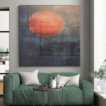 XXL Custom Abstract Canvas for Family Room Gallery Wall Display