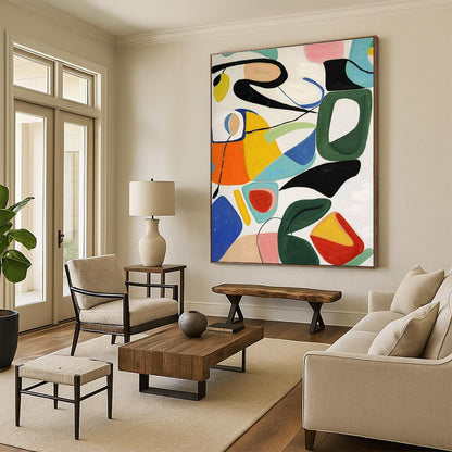 Gigantic Hand-Crafted Abstract Canvas for Impactful Wall Art LargeART0635