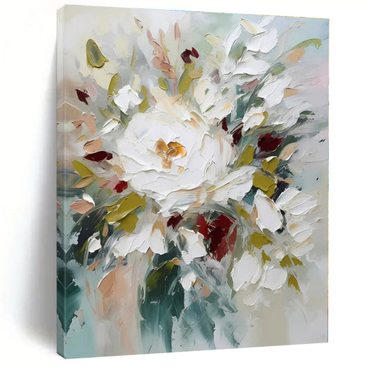 Custom Hand-Painted Abstract Mural for Hallway and Entryway